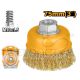 INGCO WIRE CUP BRUSH 75MM M10X1.5 BORE (FOR 4" GRINDER) WB10752