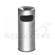 STAINLESS STEEL BIN C/W SIDE LOADING & ASHTRAY TOP DIA295XH760MM AT5