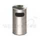 STAINLESS STEEL BIN C/W SIDE LOADING & ASHTRAY TOP DIA400XH760MM AT6