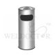 STAINLESS STEEL BIN C/W SIDE LOADING & DOME TOP 29L DIA295XH760MM DT2