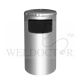 STAINLESS STEEL BIN C/W SIDE LOADING & FLAT TOP 70L DIA380XH760MM FT2