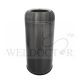 STAINLESS STEEL BIN C/W OPEN TOP DIA380MMXH800MM CARBON BLACK OTP1/BB