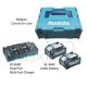 MAKITA 40V (2X4.0AH LI-ION+DC40RB) POWER SOURCE KIT 191U06-6 QAAPSKG3