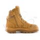 STEEL BLUE SAFETY SHOE LADIES SOUTHERN CROSS ZIP SCUFF 512719 (WHEAT)