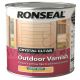 RONSEAL CRYSTAL CLEAR OUTDOOR WATER BASED VARNISH 250ML