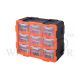 TACTIX MODULAR STORAGE TOWER WITH 9 ORGANIZERS - PLASTIC RACK TX-320674