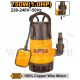 INGCO 1" SEWAGE SUBMERISIBLE PUMP W/FLOAT 1HP 750W MAX HEAD 8M, SPD7508