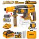 INGCO 20V 2X4.0AH LI-ION BRUSHLESS ROTARY HAMMER WITH BITS+CASE CRHLI202289