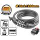 INGCO 4 DIGIT COMBINATION BICYCLE LOCK 12X1200MM DBK21012