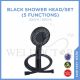 SELLEYS 2003 BLACK SHOWER HEAD 5 FUNC