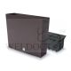 PROSPERPLAST RATO CASE BASKET WEAVE POT UMBER 580X180X498MM
