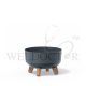 PROSPERPLAST GRACIA ECO WOOD LOW FLOWER POT 235X155MM
