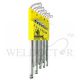 BONDHUS DOUBLE BALL END L-WRENCHES SET (SDBLX13BXL) 13PCS CHROME 77037