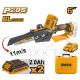 INGCO 20V BRUSHLESS MINI CHAIN SAW 6" 150MM 2X2.0AH CHARGER CGSLI20686