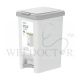 INOCHI RECT PEDAL BIN 230 X 309 X 398MM (15L) MILK