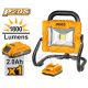 INGCO 20V 1X2.0AH LI-ION LED WORK LAMP 20W 1800 LUMENS CWLI20258