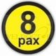 MAXIMUM PASSENGER CAPACITY LABEL - 150MM (DIA)