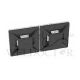 PANDUIT 4-WAY ADHESIVE BACKED CABLE TIE MOUNT ABMM-AT-D0 500PCS/PKT