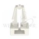 PANDUIT PUSH CABLE TIE MOUNT PM2H25-M, NYLON 6.6, 0.13” 100PCS/PKT