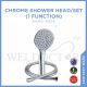 SELLEYS 2001 CHROME SHOWER HEAD 1 FUNC