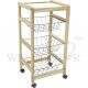 TRAMONTINA TEAK WOOD 3 TIER FRUIT RACK WITH TOP SHELF L36XW43XH75CM 1324135