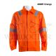 HSK DOUBLE SLEEVE ZIP JACKET WITH REFLECTIVE ORANGE 4808R