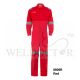 HSK HD COTTON COVERALL WITH REFLECTIVE RED 8809R
