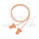 HOWARD LEIGHT WITH ORANGE POLYCORD CLEAR POLYBAG NRR26 (100PRS/BOX)