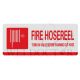 HERCULES SELF ADHESIVE HOSE REEL SIGNAGE (PLASTIC) WITH INSTRUCTION 550X150MM
