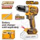 INGCO 20V COMPACT BRUSHLESS DRILL 60NM CDLI206021 (BARE UNIT)