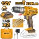 INGCO 12V LI-ION IMPACT DRILL 25NM WITH 2X 1.5AH, CHARGER & CASE CIDLI1228