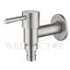 SHOWY "WAND" LEVER Q/T SUS 304 S/S HOSE UNION BIB TAP C/W FLANGE 3518