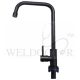 SHOWY WAND BLACK COATED LEVER QUARTER TURN S/S L SINK TAP 3918
