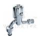 SHOWY ROUND-KNOB QUARTER TURN U.K BIB TAP C/W 3/4 NOZZLE 2575-6289