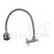SHOWY CROSS QUARTER TURN WALL SINK TAP C/W 50CM F/SPOUT 2655NWC-F50