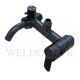 SHOWY GEMMA 3 WAY SUS304 BLACK-COATED LONG BATH MIXER 3912