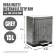 HOUZE 15L MIRA MATTE RECTANGLE STEP BIN WB-4254