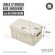 HOUZE LINEX STORAGE BOX (MEDIUM) SB-1508-CREAM