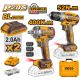INGCO 20V IMPACT WRENCH 400NM+DRILL DRIVER COMBO 2X2.0AH+CHARGER CKLI20271