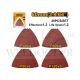 INGCO 20PCS 80MM DELTA SANDING SHEET GRIT 40,60,80,120 AKTS080201