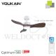 YOUKAIN 36" SMART CEILING FAN (WITH LIGHT) YJ-668 (MATT-WHITE BODY)