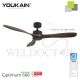 YOUKAIN 52" SMART CEILING FAN (NO LIGHT) YJ-668 (MATT-BLACK BODY)
