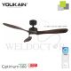 YOUKAIN 52" SMART CEILING FAN (WITH LIGHT) YJ-668 (MATT-BLACK BODY)