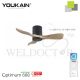 YOUKAIN 36" SMART CEILING FAN (NO LIGHT) YJ-668H (MATT-BLACK BODY)