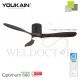 YOUKAIN 52" SMART CEILING FAN (WITH LIGHT) YJ-668H (MATT-BLACK BODY)