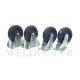 JUMBO 4-PC WHEEL SET FOR PLATFORM TROLLEY (2 RIGID & 2 SWIVEL)