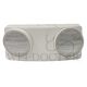 DENKO DECORATIVE WHITE TWIN-FLOOD EMERGENCY LIGHT DL 2301NM