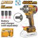 INGCO 20V LI-ION BRUSHLESS 1/2" IMPACT WRENCH, CIWLI20401 (BARE UNIT)