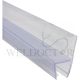 SL H-SHAPE GLASS DOOR SEAL CLEAR 2.5M