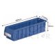 NPC DIVIDABLE STORAGE TRAY L400XW117XH90MM RK-4109 BLUE